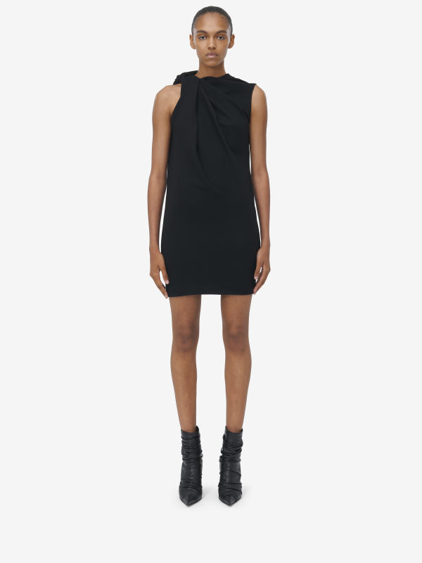 ALEXANDER MCQUEEN - Knot Detail Mini Dress - Item 814681QJAES